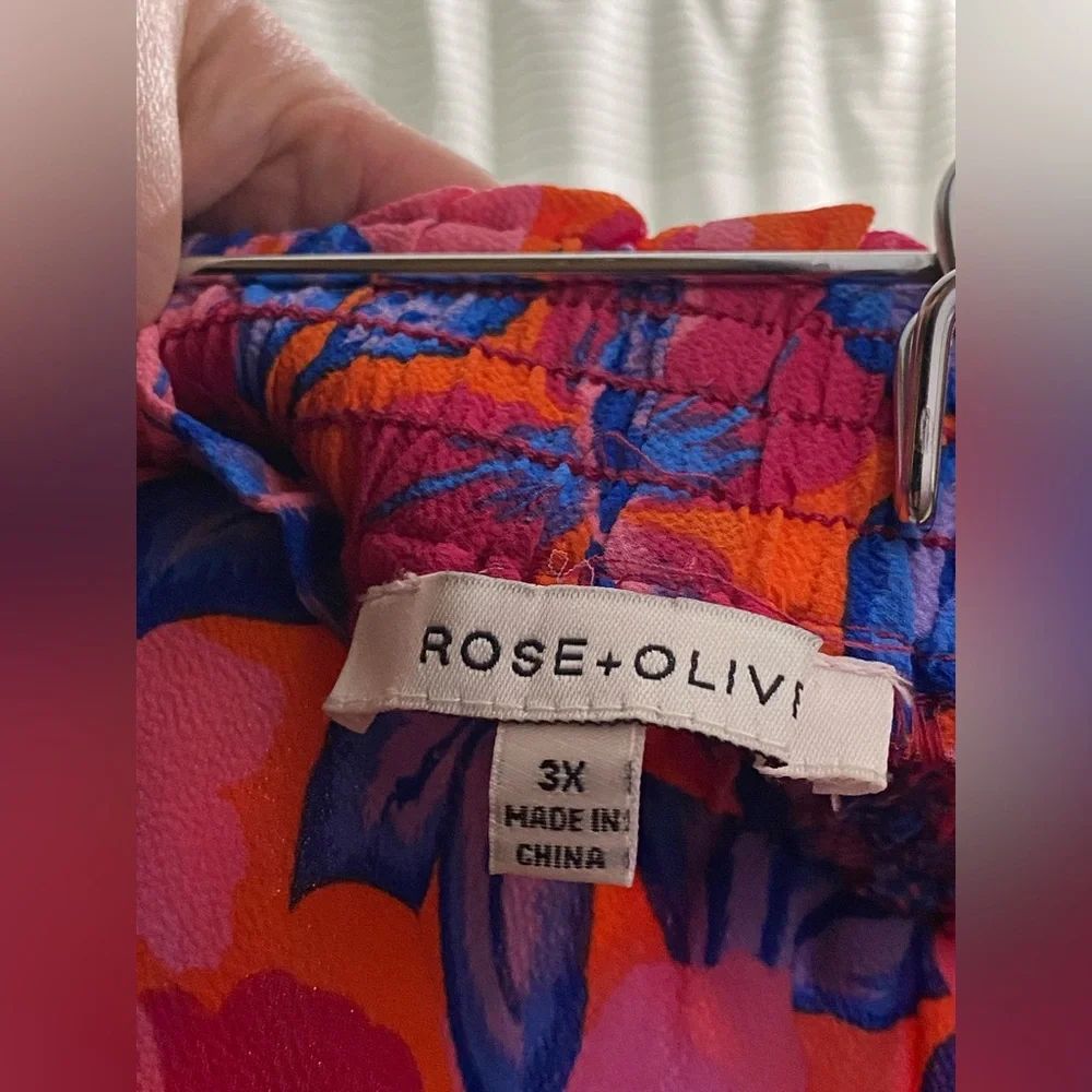 Rose & Olive Colorful Floral Pants - Picture 7 of 8